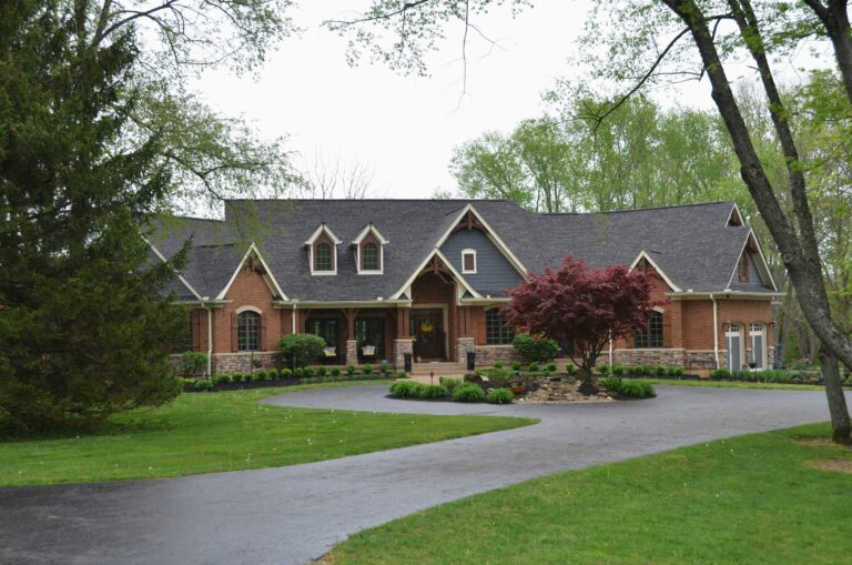 a modern brick country estate