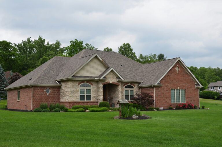 modern brick and stone country home